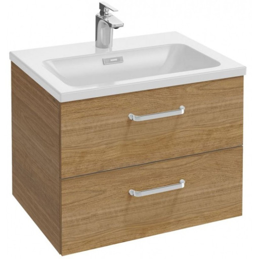 Тумба под раковину Jacob Delafon Vox 60 2 ящика изогнутые ручки