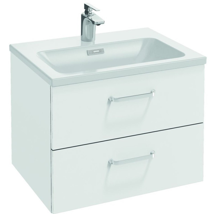 Тумба под раковину Jacob Delafon Vox 60 2 ящика изогнутые ручки