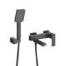 Смеситель для ванны и душа в комплекте с ручным душем, шлангом и держателем Cezares SLIDER-VD-01