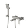 Смеситель для ванны и душа в комплекте с ручным душем, шлангом и держателем Cezares SLIDER-VD-01