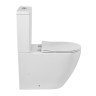 Чаша унитаза безободкового с сиденьем дюропласт soft close P-trap Cezares BB2141CPR/SC