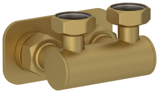 Модуль 2х3/4&quot; Сунержа угловой EU50 Матовое золото