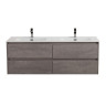 Керамическая раковина с двумя чашами 1210x460x175 BelBagno BB1200-2-ETL