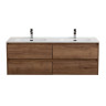 Керамическая раковина с двумя чашами 1210x460x175 BelBagno BB1200-2-ETL