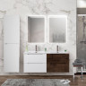 Керамическая раковина с двумя чашами 1210x460x175 BelBagno BB1200-2-ETL