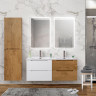 Керамическая раковина с двумя чашами 1210x460x175 BelBagno BB1200-2-ETL