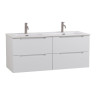 Керамическая раковина с двумя чашами 1210x460x175 BelBagno BB1200-2-ETL