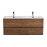 Керамическая раковина с двумя чашами 1210x460x175 BelBagno BB1200-2-ETL