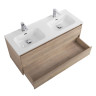 Керамическая раковина с двумя чашами 1210x460x175 BelBagno BB1200-2-ETL