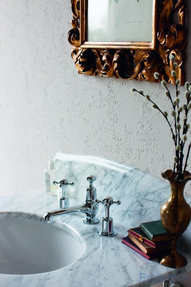 Смеситель для раковины на 3 отверстия с донным клапаном [CL12]