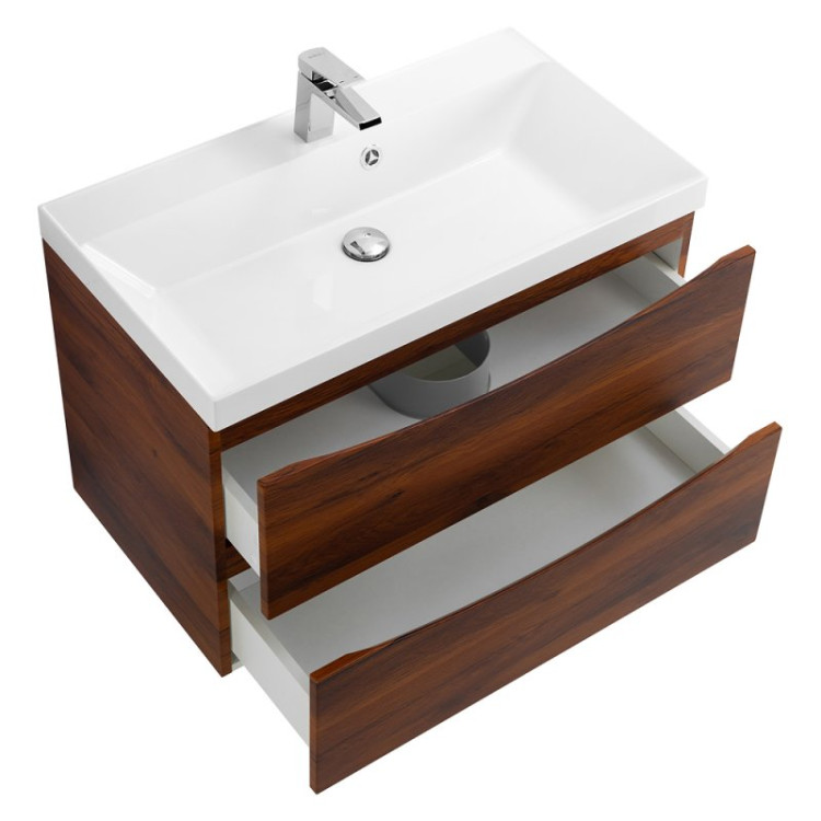База под раковину подвесная с двумя выкатными ящиками, 800x450x500 BelBagno MARINO-800-2C-SO-RG-P