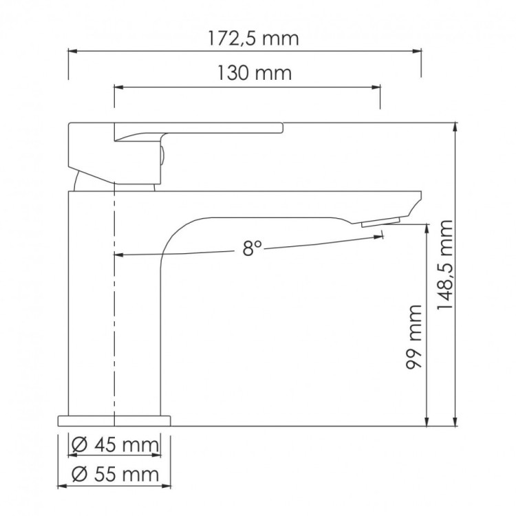 WasserKRAFT Mindel 8503 Смеситель для умывальника