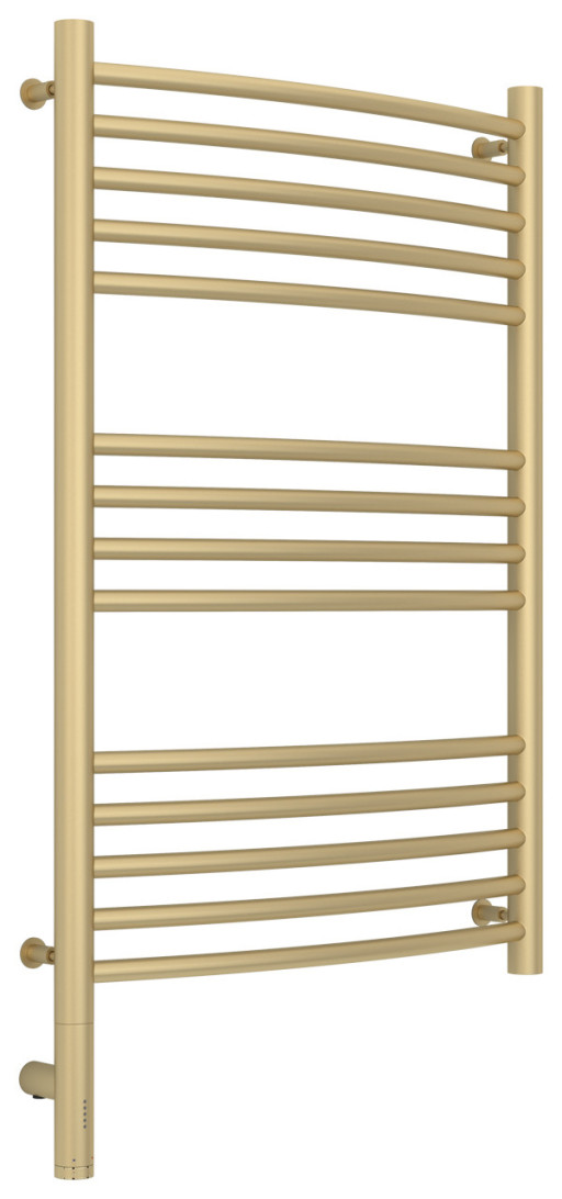 Полотенцесушитель электрический Сунержа Богема 3.0 выгнутая 800х500 МЭМ левый Матовая шампань