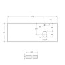 База под раковину подвесная с двумя выкатными ящиками BelBagno KRAFT-600-2C-SO-CG