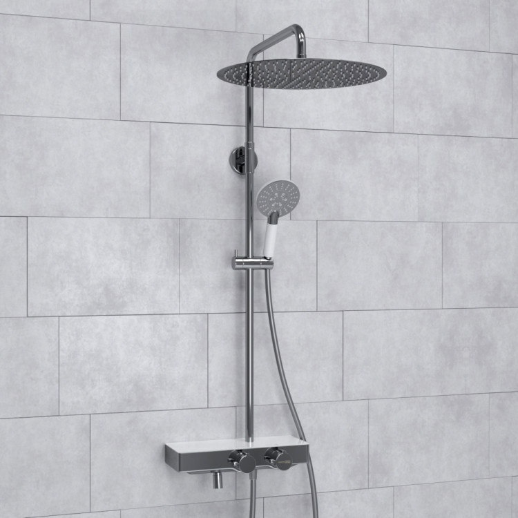 WasserKRAFT A113.117.058.CH Thermo Душевой комплект с термостатическим смесителем