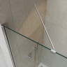Душевая перегородка универсальная с односторонним входом, стекло графит, профиль хром Cezares LIBERTA-L-1-TB-110-GR-Cr