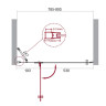 Душевая дверь в нишу BELBAGNO KRAFT-B-12 BelBagno KRAFT-B-12-60/30-C-Cr-L