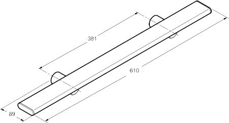 Полотенцедержатель-подставка Jacob Delafon PANOLUX E64003-SHP