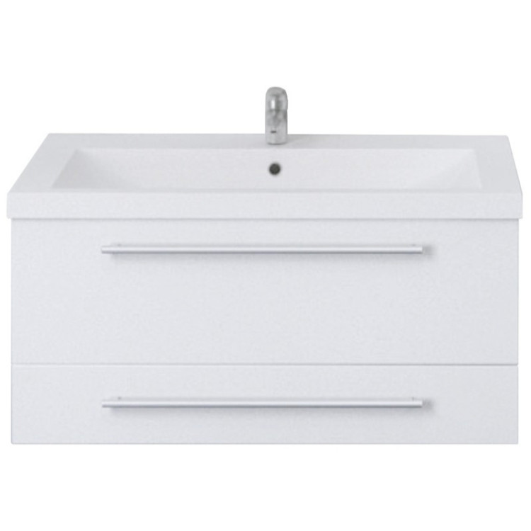 Тумба под раковину 1MarKa Соната 58 подвесная 2 ящика