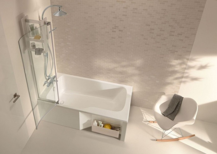 Шторка на ванну Jacob Delafon Bain Douche Malice 95x150