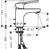 Смеситель для раковины Hansgrohe Logis E 71160000