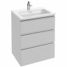Тумба под раковину Jacob Delafon Vox 60 3 ящика прямые ручки