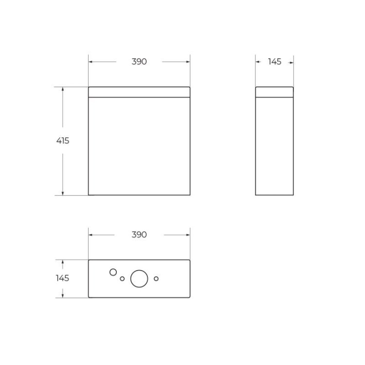 Бачок унитаза Cezares BB2141T