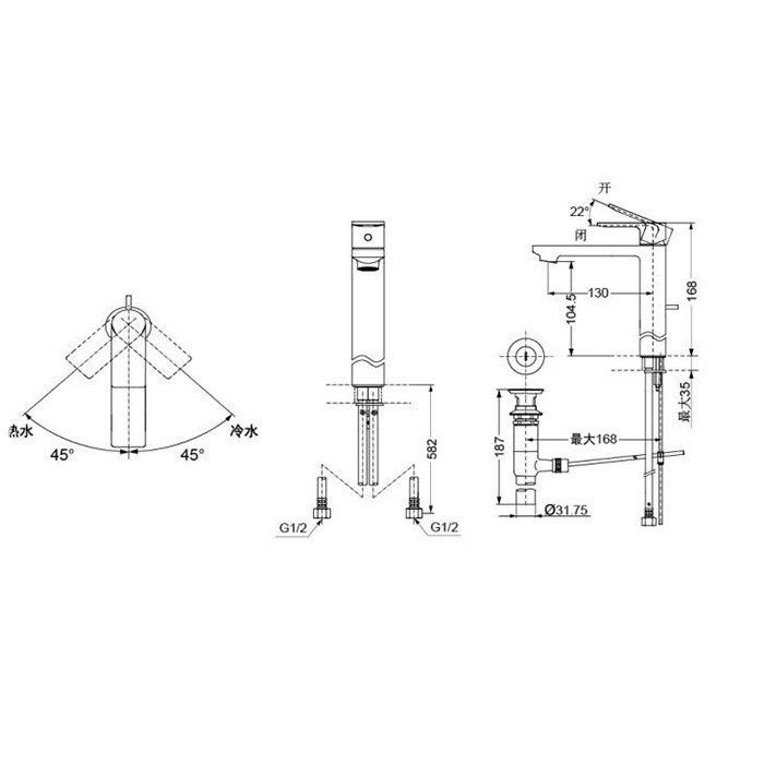 Смеситель для раковины Toto MH series DL368