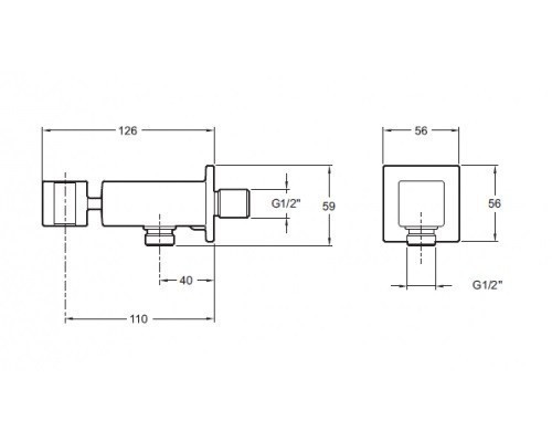 Шланговое подключение Jacob Delafon E14791-CP