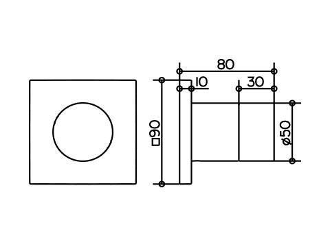 Запорный вентиль Keuco Ixmo 59557 010201