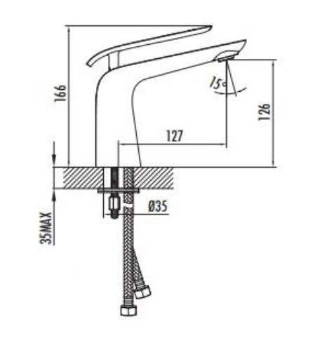 CREAVIT Cмеситель для раковины BLOOM