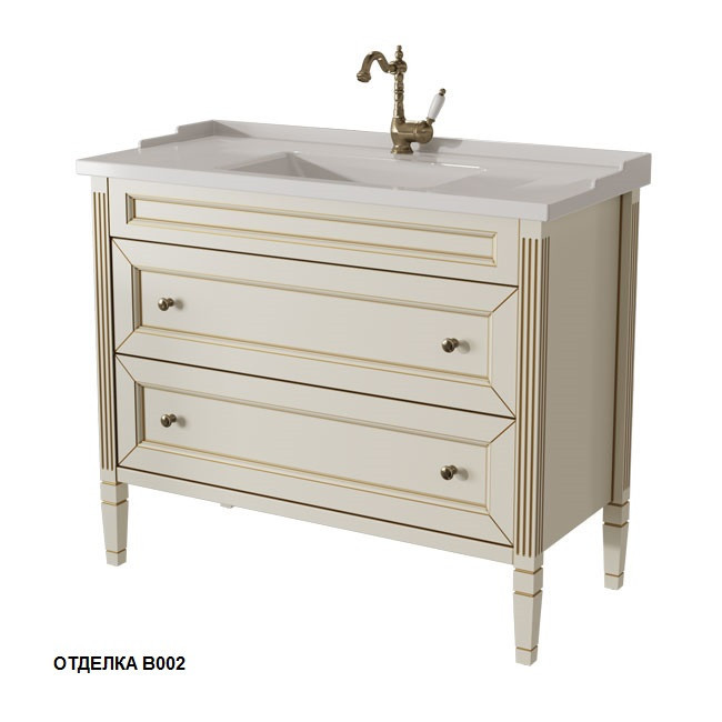 АЛЬБИОН тумба 100 два ящика