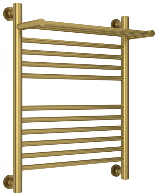 Полотенцесушитель водяной Сунержа Богема с полкой+ 600х500 Состаренная латунь