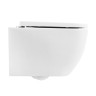 Унитаз подвесной безободковый с сиденьем BelBagno BB10100CHR/SC