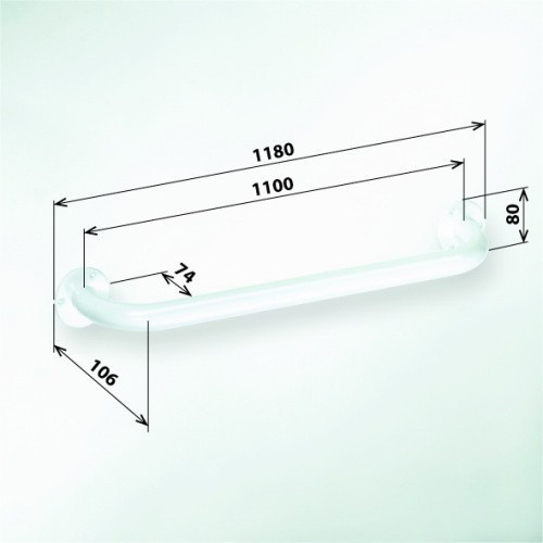 Поручень для ванны Bemeta Help 301101104