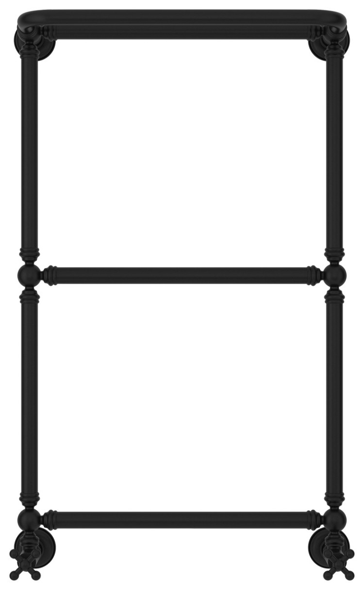 Полотенцесушитель водяной Сунержа Ренессанс 1386 860x500 Матовый чёрный