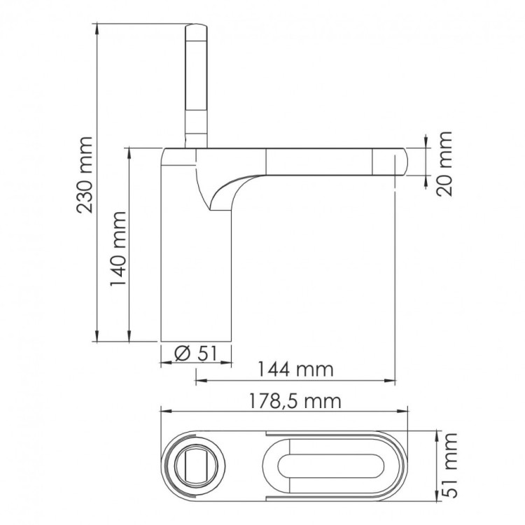 WasserKRAFT Kammel 1803 Смеситель для умывальника