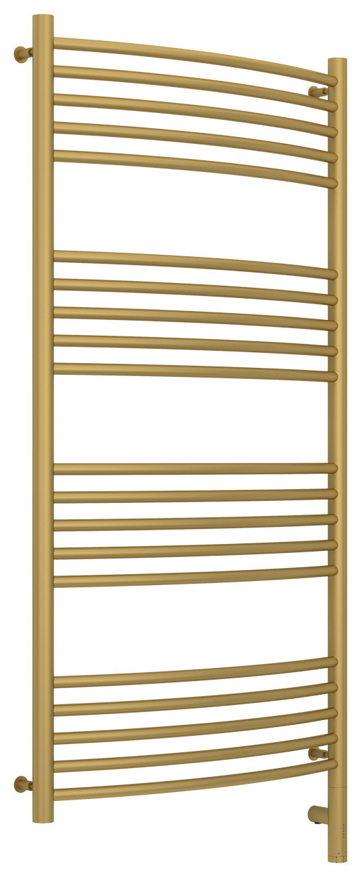 Полотенцесушитель электрический Сунержа Богема 3.0 выгнутая 1200х600 МЭМ правый Матовое золото