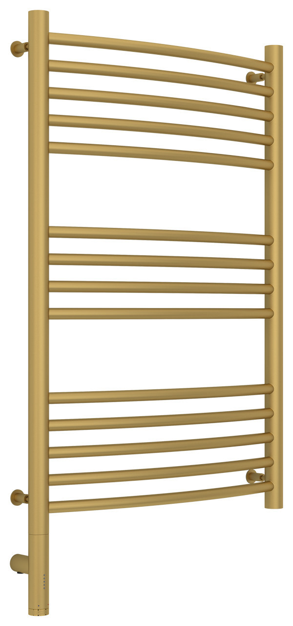 Полотенцесушитель электрический Сунержа Богема 3.0 выгнутая 800х500 МЭМ левый Матовое золото