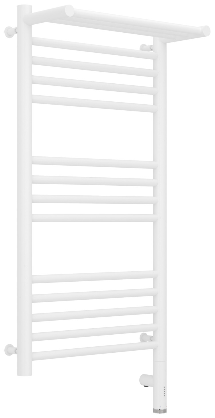 Полотенцесушитель электрический Сунержа Богема с полкой 3.0 800х400 / МЭМ правый Матовый белый
