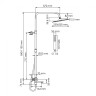 WasserKRAFT A299.255.218.BM Thermo Душевой комплект с термостатическим смесителем