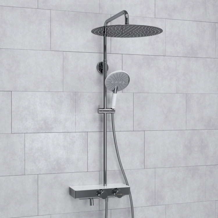 WasserKRAFT A113.117.059.CH Thermo Душевой комплект с термостатическим смесителем