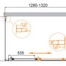 Душевой уголок MOLVENO-AH-11 Cezares MOLVENO-AH-11-150/100-C-Cr-IV