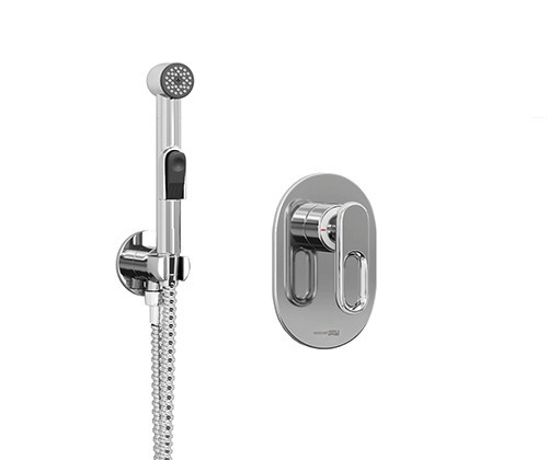 WasserKRAFT A111856 Встраиваемый комплект для биде со шлангом 100 см