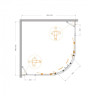 Душевой уголок MOLVENO-R-22 Cezares MOLVENO-R-22-90+30-C-BORO-IV