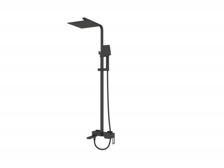 Душевая стойка со смесителем и изливом Cezares LUC-VSCM-CRM