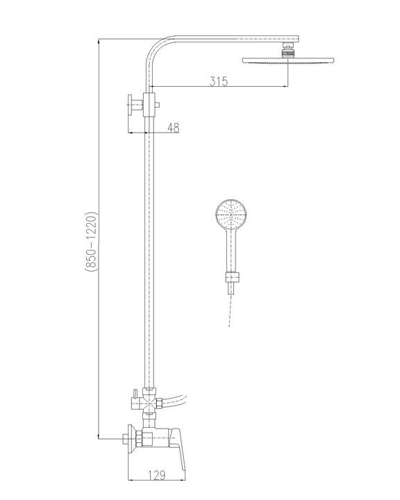 Душевая система Rav Slezak Colorado CO182.5/6