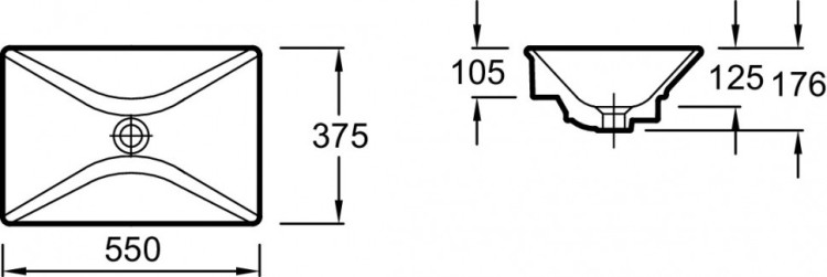 Раковина-чаша 55 см Jacob Delafon REVEE4819-X5-00