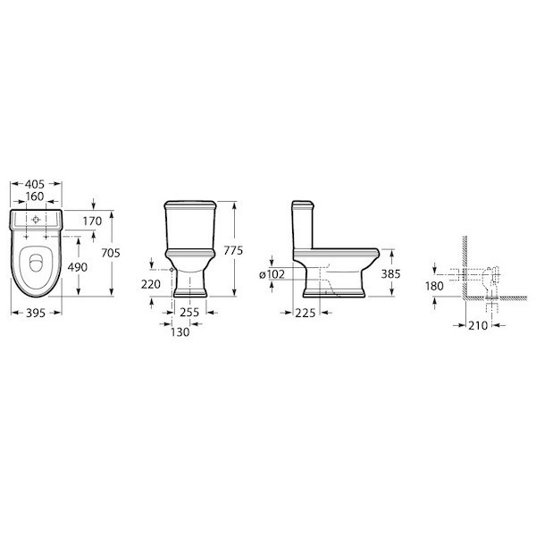 Бачок для унитаза Roca America 341495000