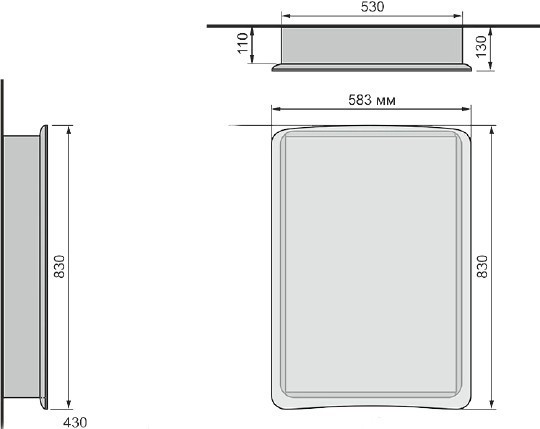 Зеркальный шкаф Velvex Iva 60